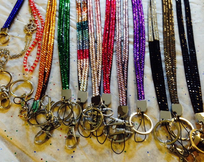 Green Lanyards. Sparkly Lanyards Custom Made Lanyards. Green Etsy