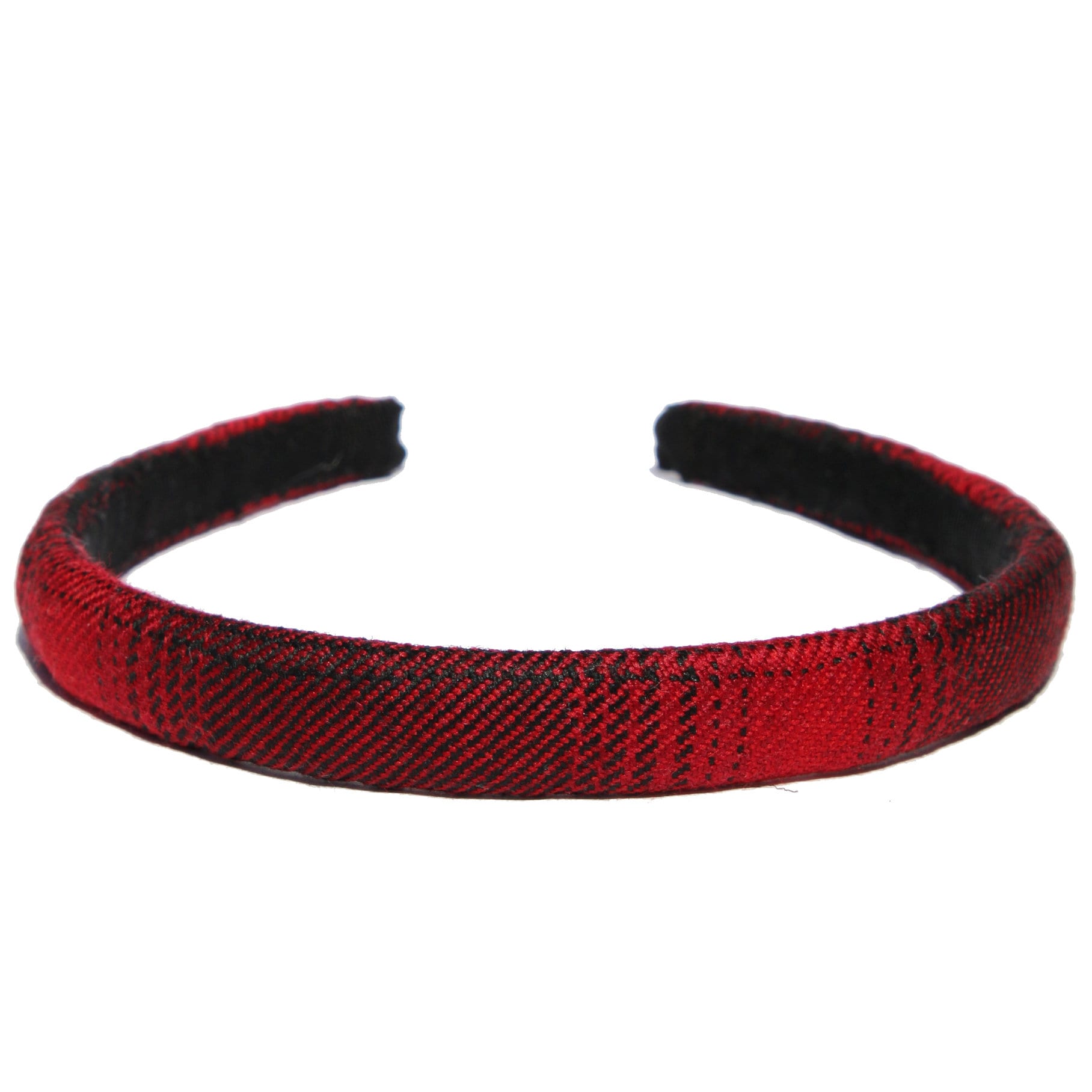 Red and Black Tartan Plaid Tweed Headband - Etsy