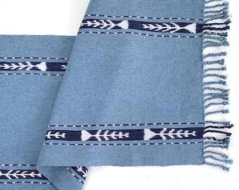 Recycled Denim Maiz Ikat Table Runner