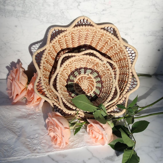 2 size Options/Delicate Handwoven Basket