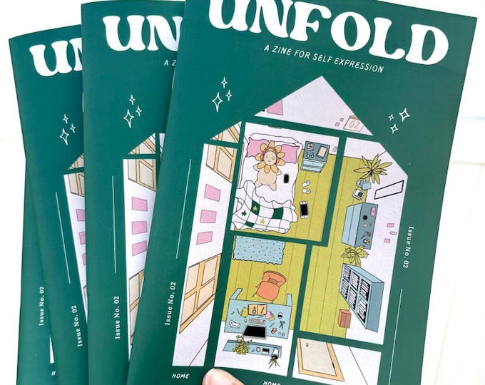 Home Zine - Unfold Issue 02: - Poetry, Art & Photography | Inspo Book for Writers, Poets, Artists