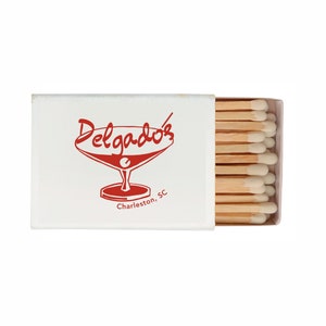 Editable Matchbook Design Template – Martini Glass, Wedding Matchbooks, Wedding Favors, Vintage Inspired