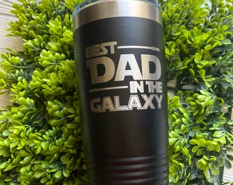 Bästa pappa i galaxen/Yoda-inspirerad mugg/Graverad fars dag-present/Star Wars-inspirerad present