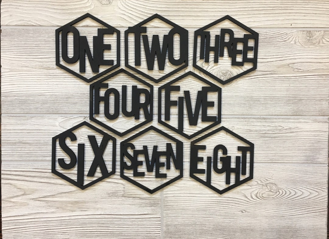 Laser Cut Baby Milestone Photo Props/ Baby's First Year Numbers