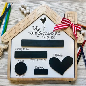 Homeschool 1st Day Schild