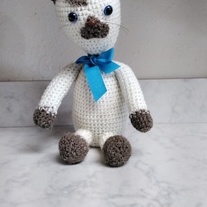 Crochet Kitty: Washable Plush Cat Toy (12 inch)