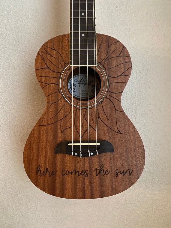 Here Comes The Sun Tenor Ukulele Etsy