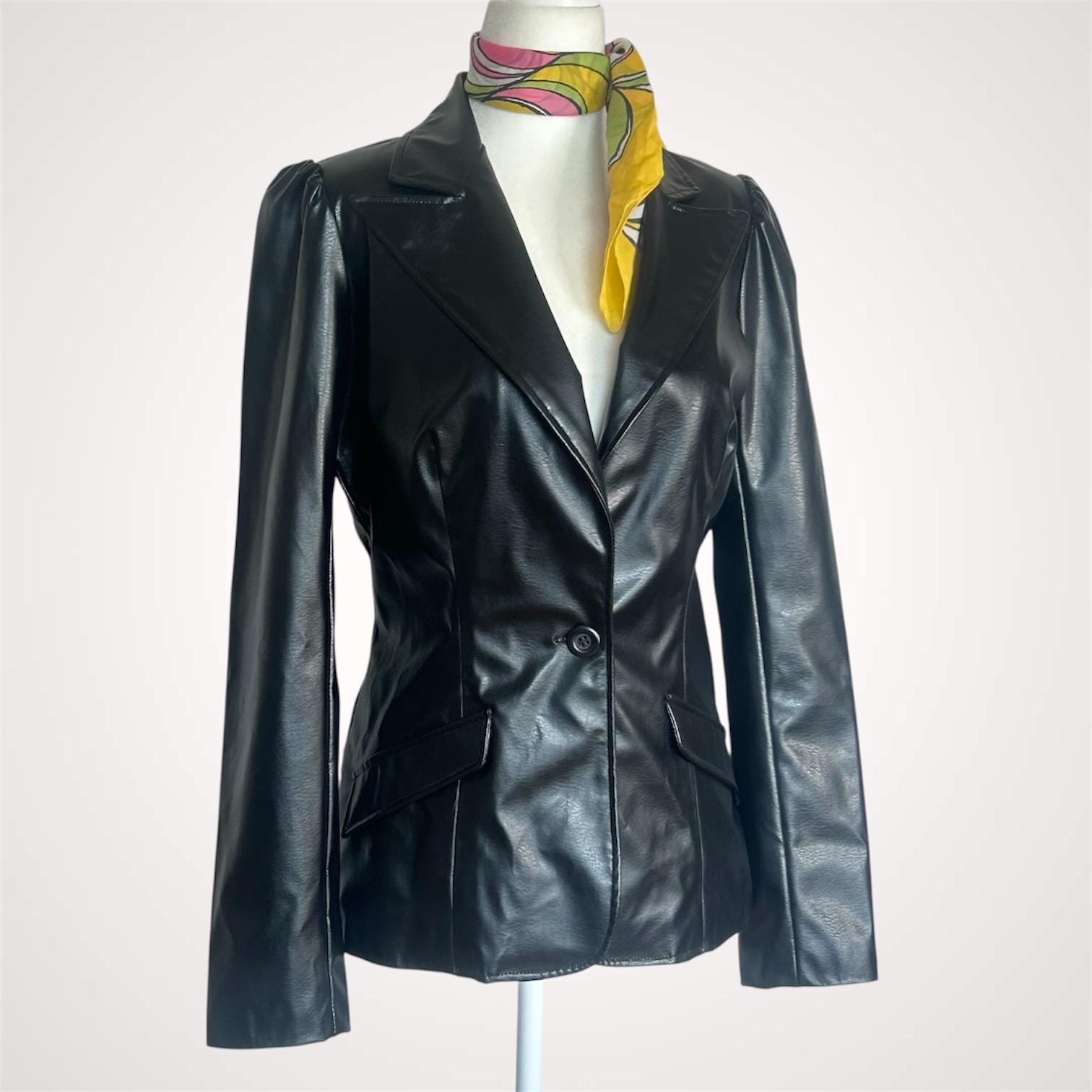 bb dakota faux leather shirt dress Bebe Women's Laux Leather Bustier Midi Dress main image 1