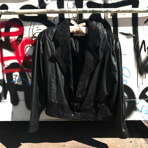 Vintage Eighties Puffy Leather Adler Jacket