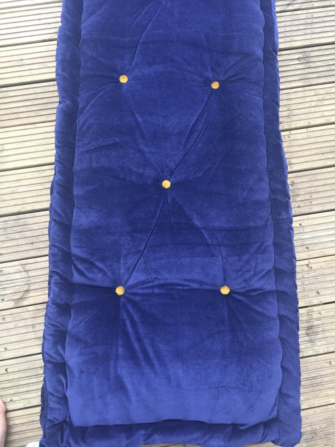 Velvet Floor Cushion Mattresstufted Cushion Futon Cushion Etsy UK