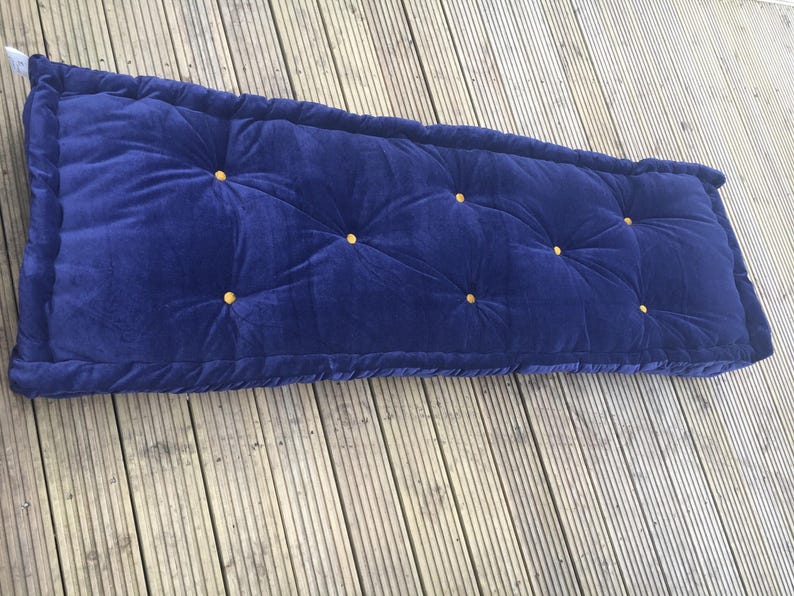 Velvet Floor Cushion mattressTufted cushion Futon cushion Etsy