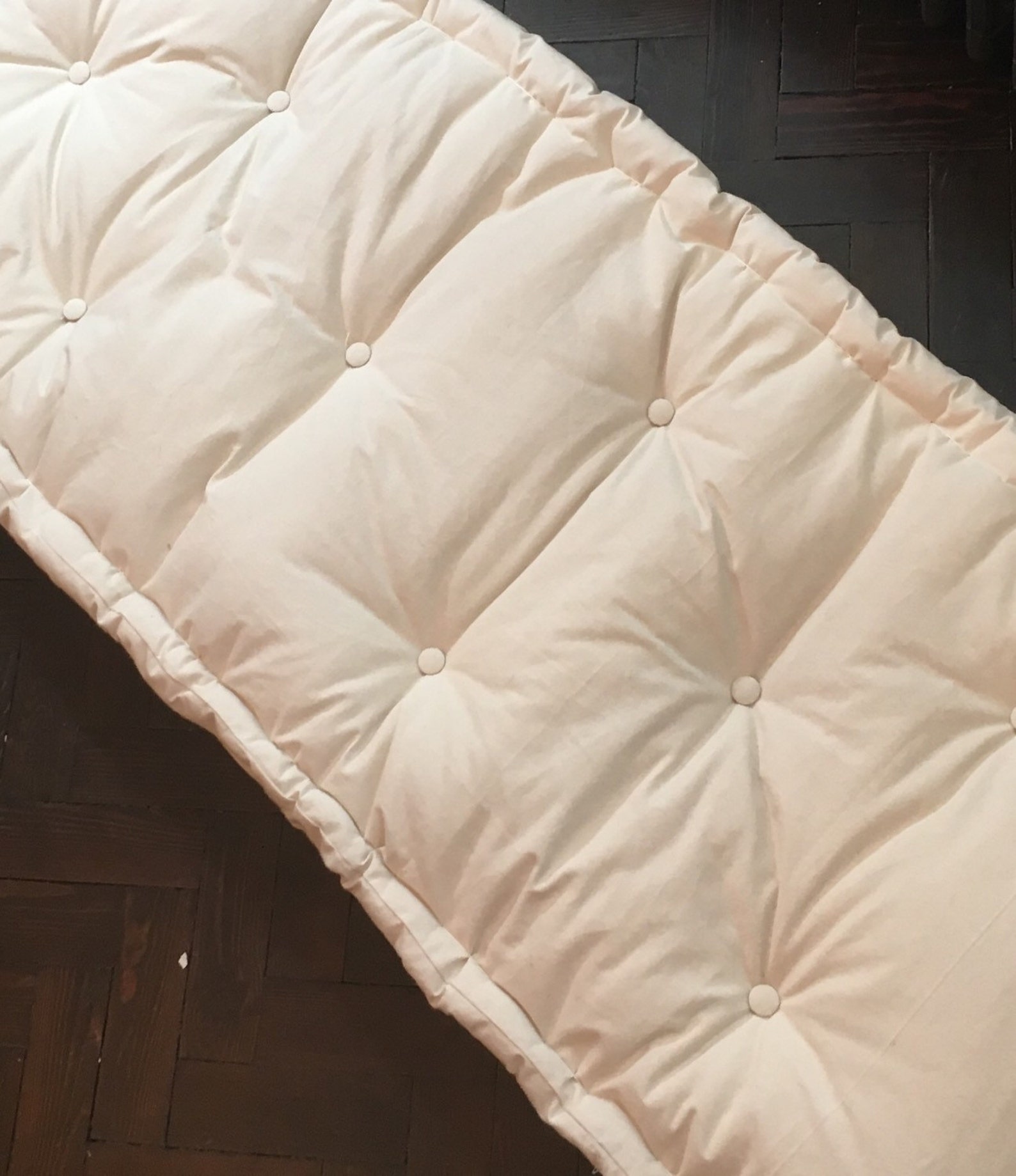 Floor Cushion Quilted Cushion Mattresstufted Cushion Futon Etsy UK