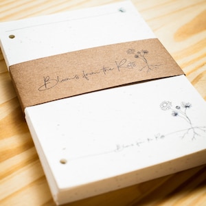 Journal Refill Pack of Plantable Seed Paper (for Handcrafted Refillable Wool Journal)