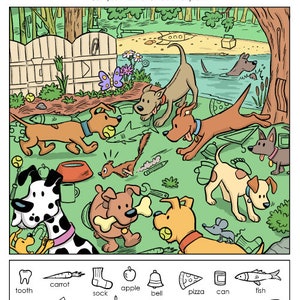 Hidden Objects Puzzle - &quot;At the Dog Park&quot;