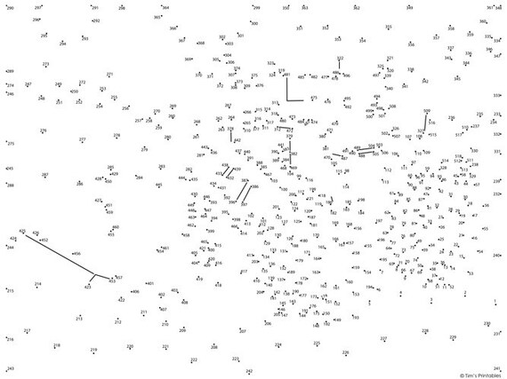 Bulldozer Dot To Dot Connect The Dots Etsy