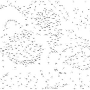 May include: A black and white connect the dots puzzle with numbers 1 through 320. The puzzle is designed to create a picture of a butterfly, a flower, and a heart.