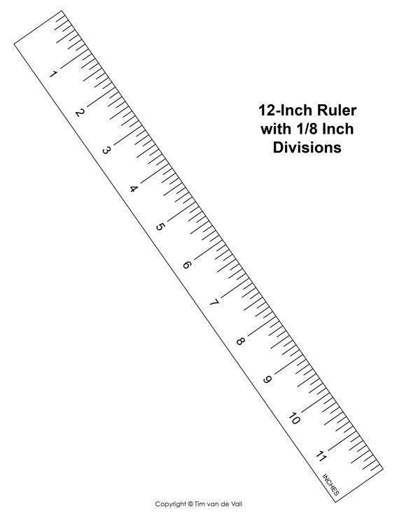 Ruler and Tape Measurement in Decimal and Fraction 