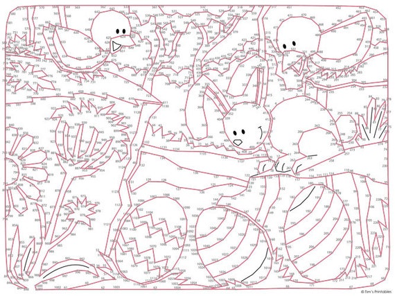 Easter Dot-to-dot / Connect the Dots PDF - 1140 Dots! - Etsy Easter Dot-to-dot / Connect the Dots PDF - 1140 Dots! - Etsy
