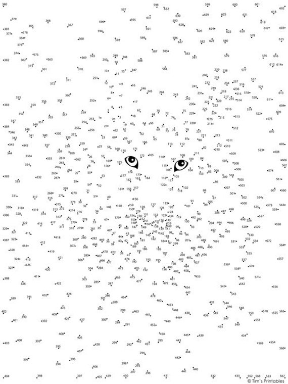 Animal Dot to Dot Connect The Dots Vol 1 PDF Etsy Nederland