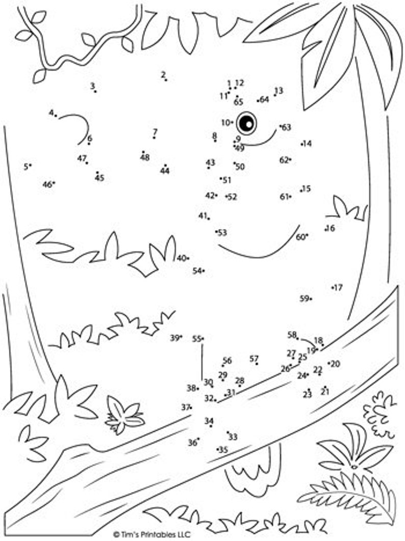 Animal Easy & Medium Difficulty Dottodot PDF Packet 24 Activities Etsy