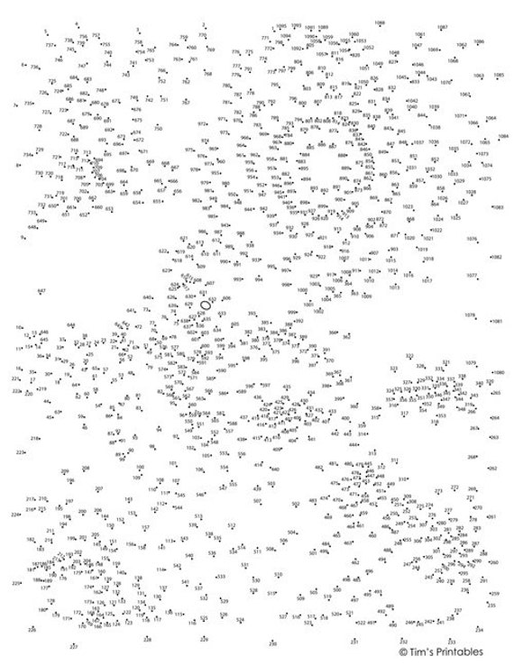 Bumblebee Dot-To-Dot / Connect The Dots Pdf - Etsy