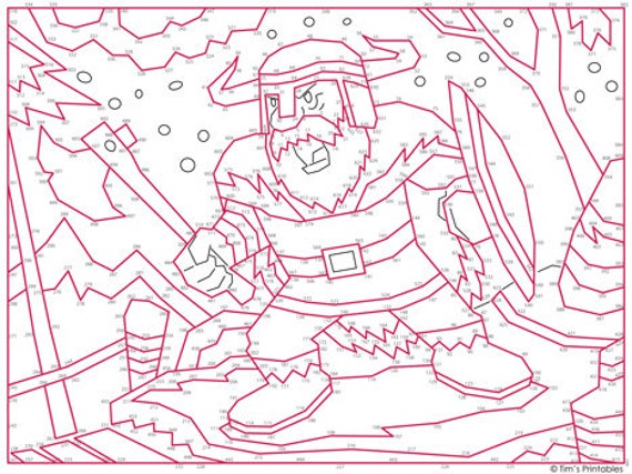 Viking Extreme Difficulty Connect the Dots / Dot-to-dot PDF - 634
