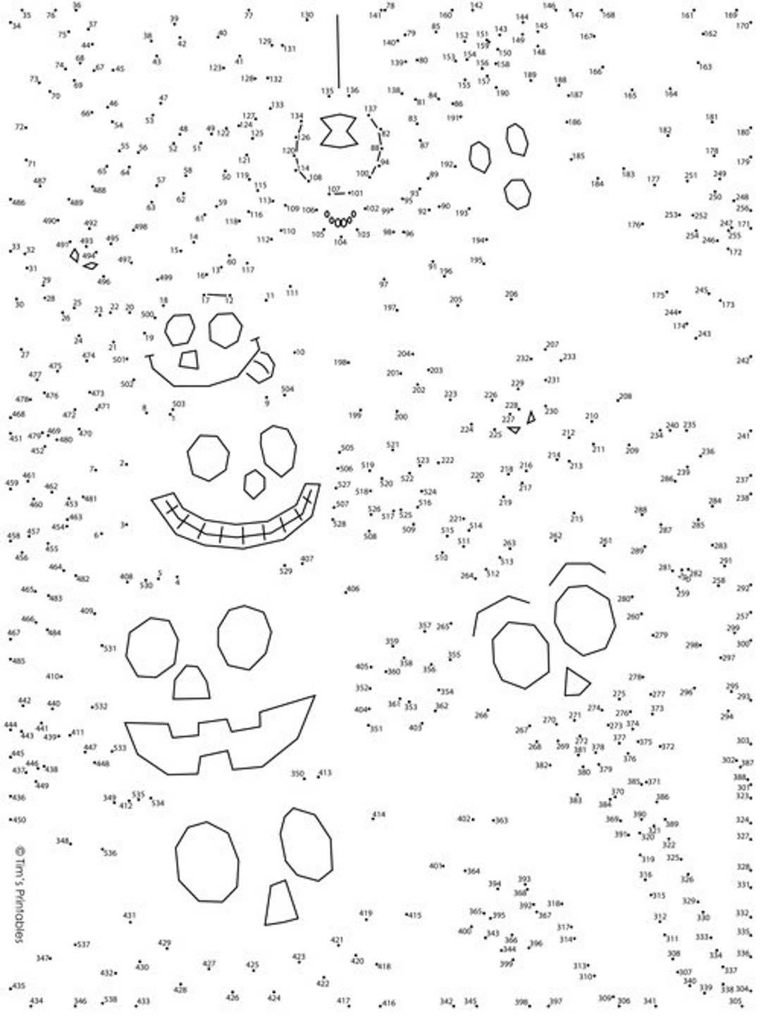 Halloween Connect The Dots