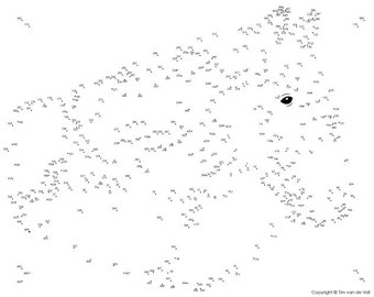 Horse Dot To Dot Connect The Dots Pdf 409 Dots Etsy