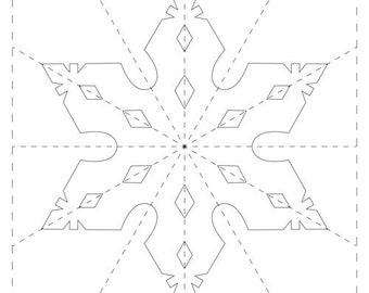 Snowflake Templates & Blank Snowflake Template - 9 Printables Total