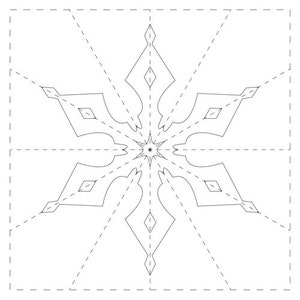 Snowflake Templates &amp; Blank Snowflake Template - 9 Printables Total - Etsy