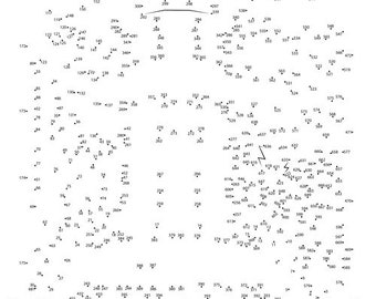Haunted House Dot To Dot Pdf Etsy