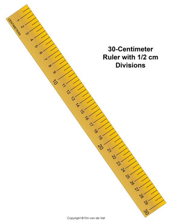 Printable Paper Rulers Inches and Centimeter, Color and Black