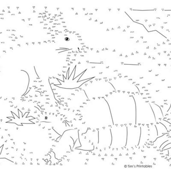 Tortoise and Hare Fable Dot-to-Dot / Connect the Dots PDF