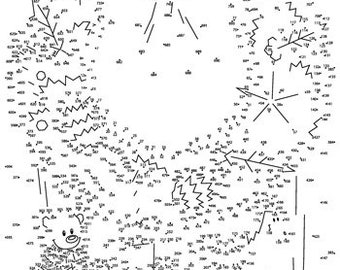 Christmas Wreath Extreme Difficulty Dot-to-Dot / Connect the Dots PDF