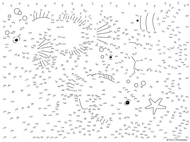 clownfish-dot-to-dot-connect-the-dots-pdf-636-dots-etsy for Free Printable Connect The Dots Worksheets Clownfish Dot-to-dot / Connect the Dots PDF - 636 Dots - Etsy for Free Printable Connect The Dots Worksheets