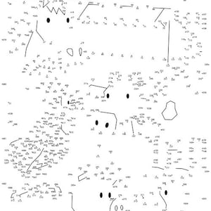 Farm Animal Dot-to-Dot / Connect the Dots PDF - 553 Dots