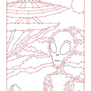 Martian Extreme Difficulty Dot-to-dot / Connect the Dots PDF - Etsy