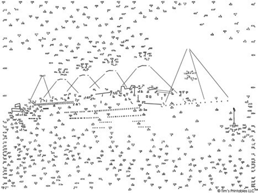 Titanic Extreme Difficulty Dot-to-dot / Connect the Dots PDF