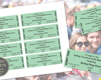 raffle tickets editable word template printable instant etsy