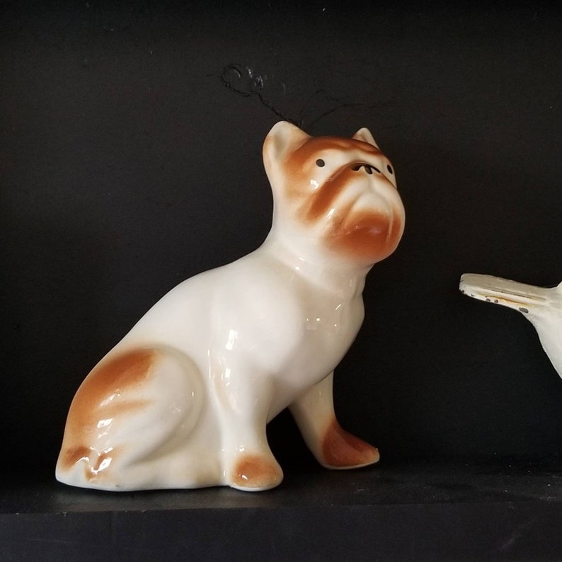 Vintage Ceramic English Bulldog Figurine Statue Knick Knack - Etsy