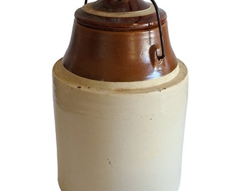 Antique canning crock stoneware