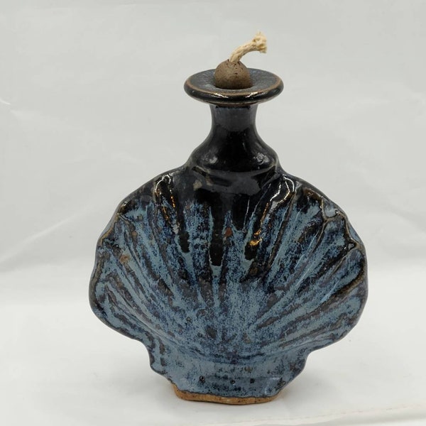 Pottery Oil Lamp Etsy