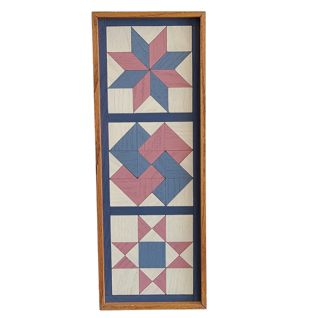 Wood Inlay Quilt Square Art Etsy