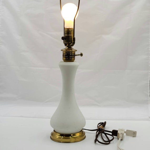 Mid century glass lamp outlet
