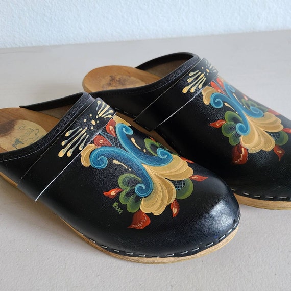 vintage swedish clogs
