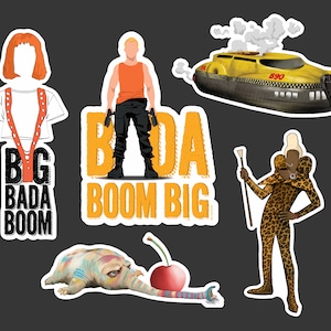 The Fifth Element Die-Cut Sticker Leeloo/Korben Dallas/Picasso/Ruby Rhod/Sci Fi/Science Fiction/ Movie/Original Art