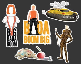 The Fifth Element Die-Cut Sticker Leeloo/Korben Dallas/Picasso/Ruby Rhod/Sci Fi/Science Fiction/ Movie/Original Art