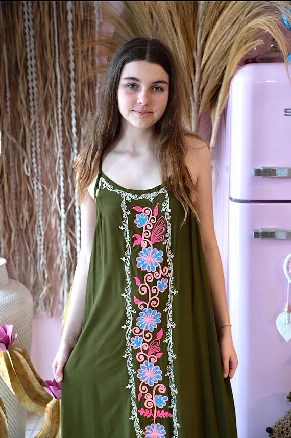 strappy boho dress Melody Strappy House Dress SPELL