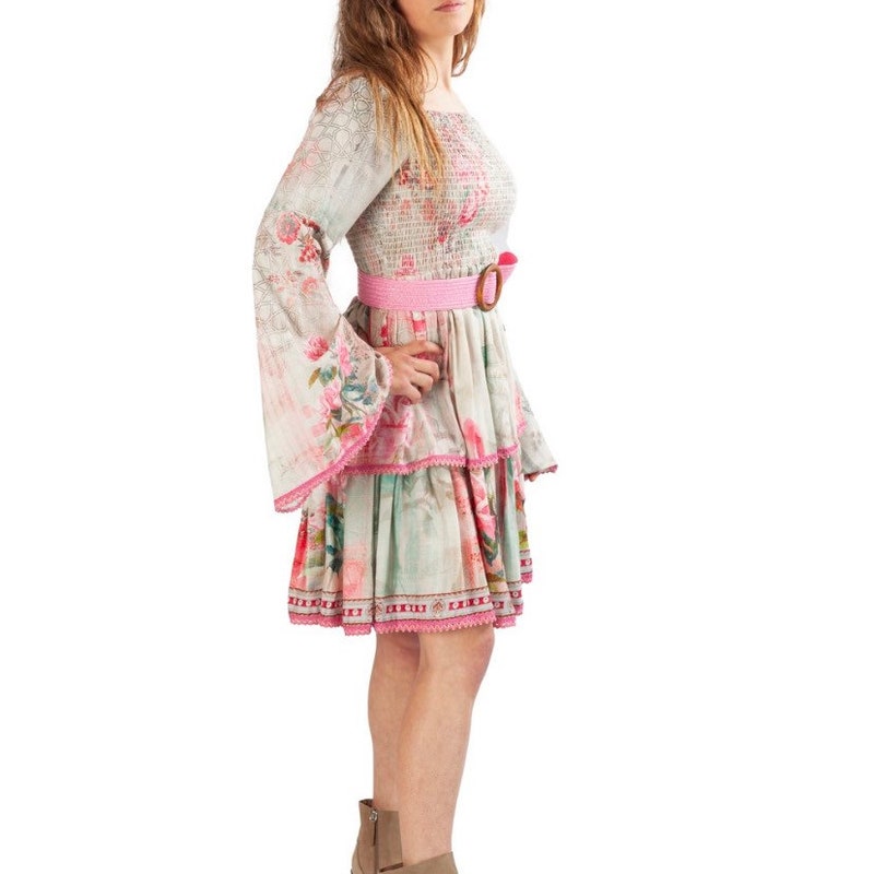 Honeycomb Boho Dress main image 0