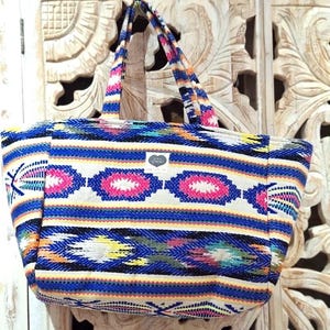 Ethnische Tasche. Böhmische Tasche. Handtasche. Bunte Tasche. Einkaufstasche. Handtasche. Jacquard-Tasche. Ibiza-Stil. Geschenk für sie.